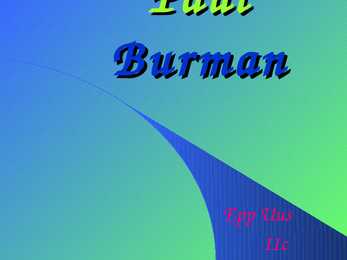 Paul Burman elu ja maalid