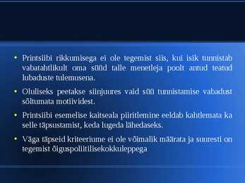 Printsiibid #13