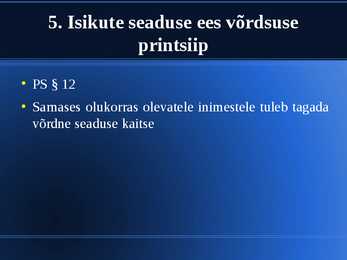 Printsiibid #6