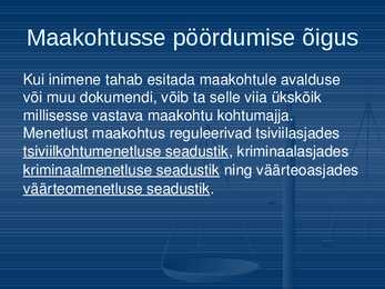 EV Õiguskaitsesüsteem #9