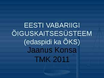 EV Õiguskaitsesüsteem