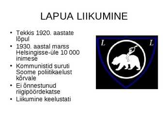 Soome kahe maailmasõja vahelisel ajal #9