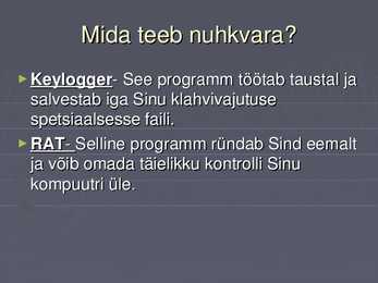 Nuhkvarad #8