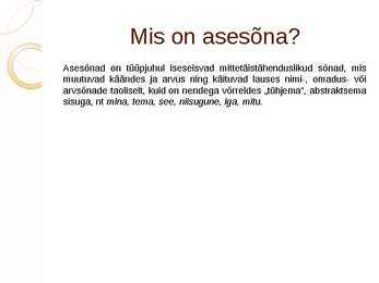 Asesõnad #2