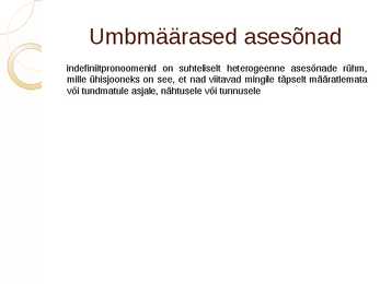 Asesõnad #12