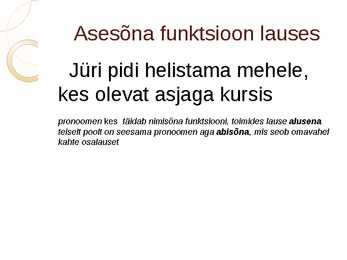 Asesõnad #3