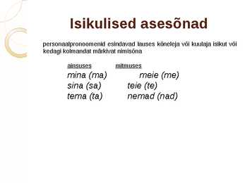 Asesõnad #7