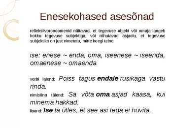 Asesõnad #8