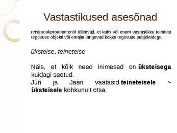 Asesõnad #9