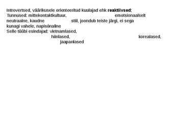 Kultuuride jaotus Hofstede ja Lewise järgi #17