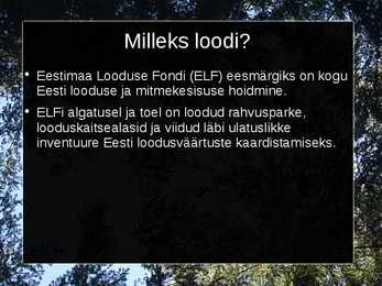 Eesti looduskaitse fond #2