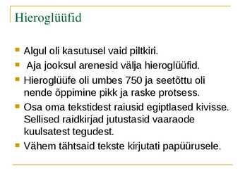 Egiptuse antiikaeg #20