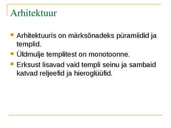 Egiptuse antiikaeg #3