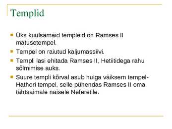 Egiptuse antiikaeg #8