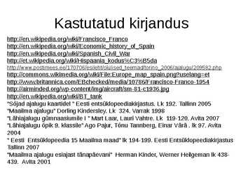 Hispaania kodusõda ppt #20