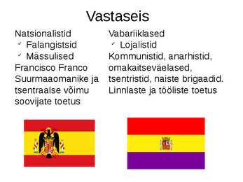 Hispaania kodusõda ppt #5