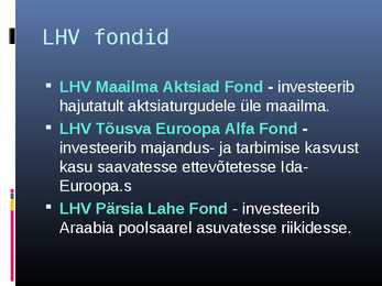 LHV pank #9