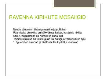 BÜTSANTSI MOSAIIGID JA SEINA MAALID-Ikoonid #5