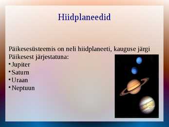 Hiidplaneedid #2