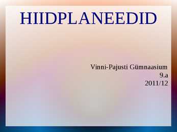 Hiidplaneedid