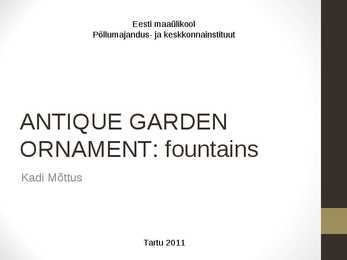 Esitlus-Fountains