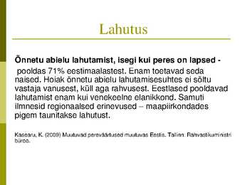 Perekonna õpetuse kursus-slaidiesitlus #101