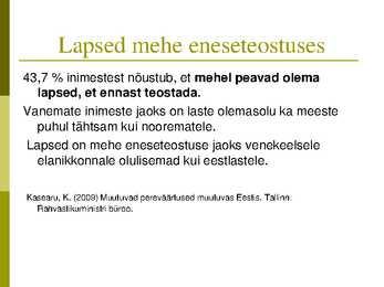 Perekonna õpetuse kursus-slaidiesitlus #105