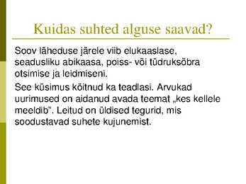 Perekonna õpetuse kursus-slaidiesitlus #106