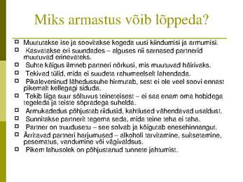 Perekonna õpetuse kursus-slaidiesitlus #145