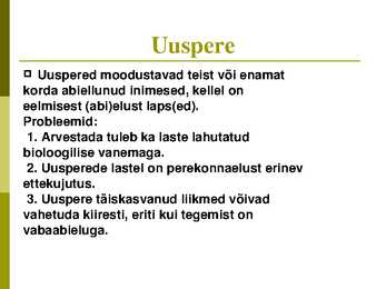 Perekonna õpetuse kursus-slaidiesitlus #16