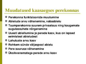 Perekonna õpetuse kursus-slaidiesitlus #22