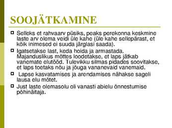 Perekonna õpetuse kursus-slaidiesitlus #27
