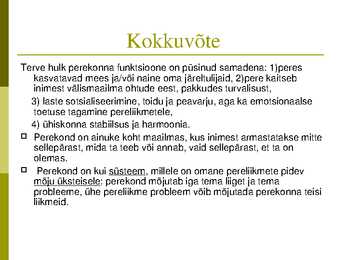 Perekonna õpetuse kursus-slaidiesitlus #37