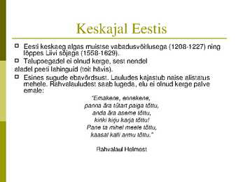 Perekonna õpetuse kursus-slaidiesitlus #73
