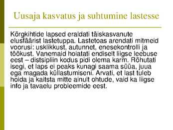 Perekonna õpetuse kursus-slaidiesitlus #76