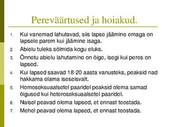 Perekonna õpetuse kursus-slaidiesitlus #98