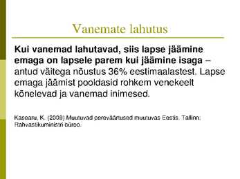 Perekonna õpetuse kursus-slaidiesitlus #99