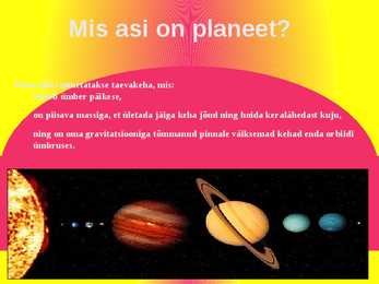 Päikesesüsteemi planeedid-Planeedid-ettekanne PowerPointil #2