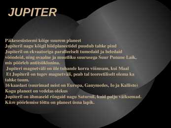 Päikesesüsteemi planeedid-Planeedid-ettekanne PowerPointil #12