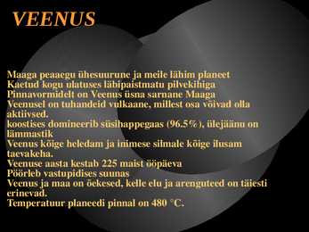 Päikesesüsteemi planeedid-Planeedid-ettekanne PowerPointil #6
