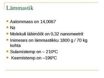 Lämmastik ja fosfor #5