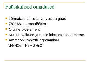 Lämmastik ja fosfor #6