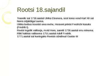 Esitlus - Skandinaaviamaad 18 sajandil-uusajal #5