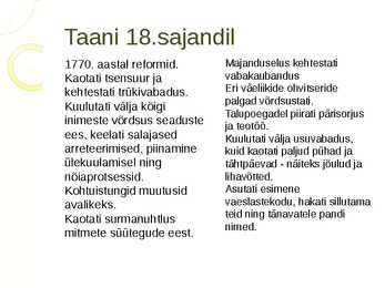 Esitlus - Skandinaaviamaad 18 sajandil-uusajal #8