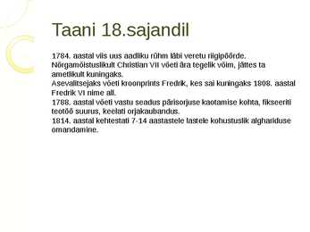 Esitlus - Skandinaaviamaad 18 sajandil-uusajal #10