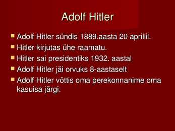Hilteri päritolu-Hitleri sihitu noorpõlv-Hilter esimeses maailmasõjas #2
