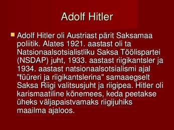 Hilteri päritolu-Hitleri sihitu noorpõlv-Hilter esimeses maailmasõjas #3