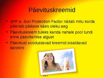 Päikesekaitse esitlus #6