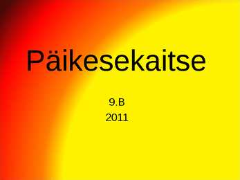 Päikesekaitse esitlus