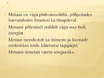 Väikese molekuliga alkaanid #5